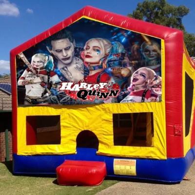 Harley Quinn Medium Banner Jumping Castle