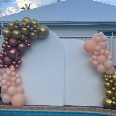 "Double the Classy" Backdrop and Balloon Garland Package thumbnail 2