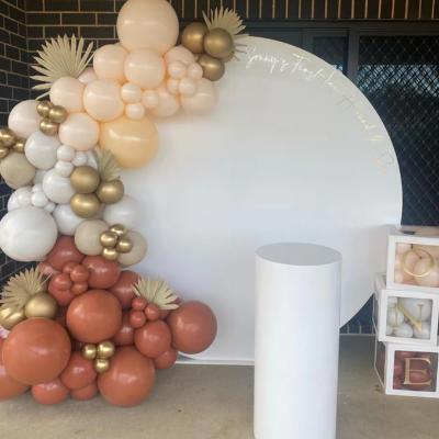 White Round Backdrop