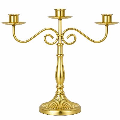 Styling - 3 Arm Gold Candelabra thumbnail 1