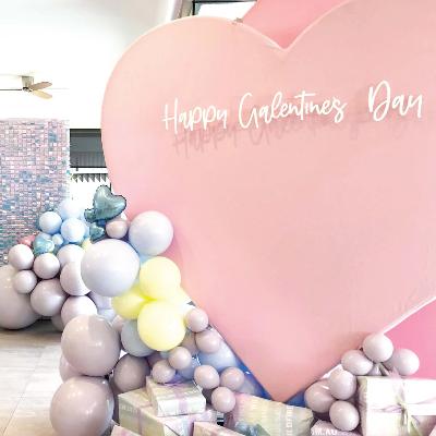 Galentine's Day Heart Backdrop package