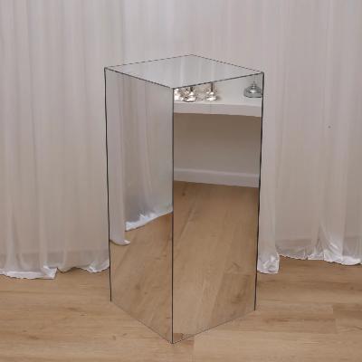 Colette Plinth Mirrored - 95cm High