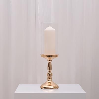 Sophia Pillar Candleholder - Small/Gold thumbnail 1