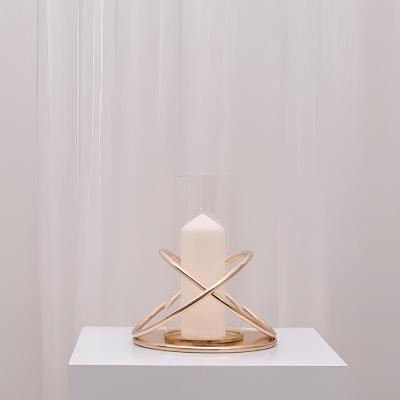 Naomi Hurricane Candleholder - Large/Gold thumbnail 1