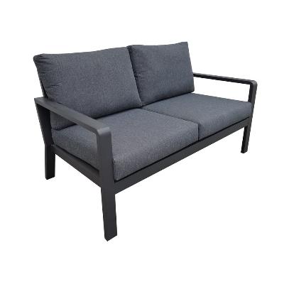 Lounge - 2 Seater - Solaris - Black Frame - Cushion Type thumbnail 1