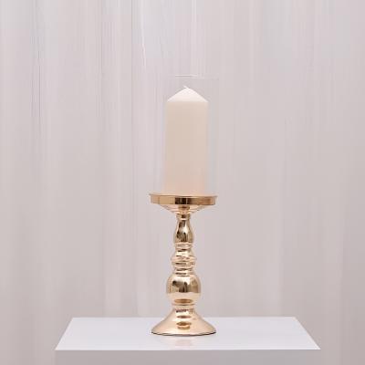 Sophia Pillar Candleholder - Medium/Gold thumbnail 1