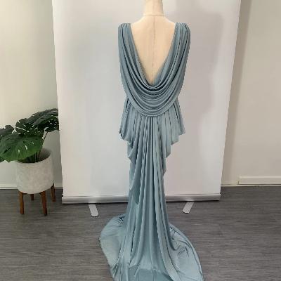 Sheike Grecian dress - Blue, Olive Green, Teal Size 8 thumbnail 4