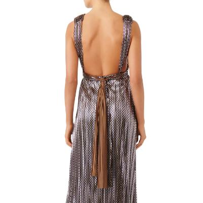 Diida Pheme Maxi Dress Mettalic Size 6 thumbnail 2