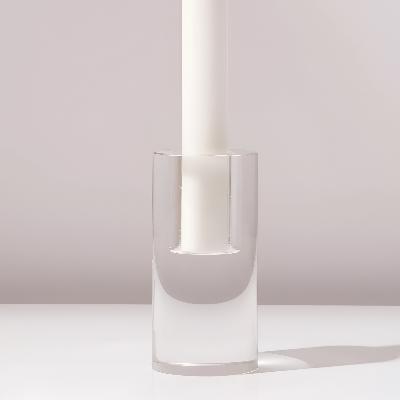 Round Crystal Glass Votive Holder thumbnail 1