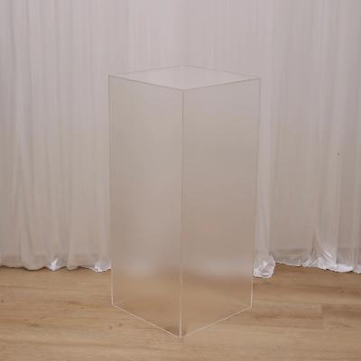 Colette Plinth Frosted - 95cm High