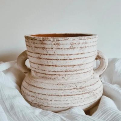 Small Terracotta Hand-Crafted Urn thumbnail 1