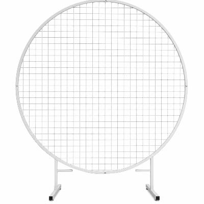 Backdrop -White 2 meters Mesh Circle backdrop Stand thumbnail 1