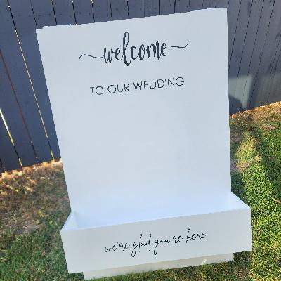 Welcome Sign Flower Box