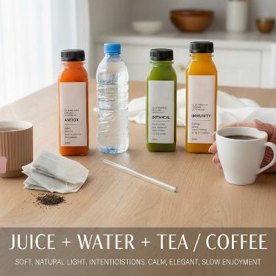 Wellness Beverage Pack – Juice + Water + Tea + Coffee – Corporate Catering thumbnail 1