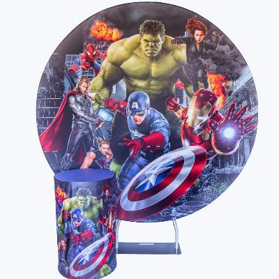 Marvel Heroes Round Backdrop package thumbnail 1