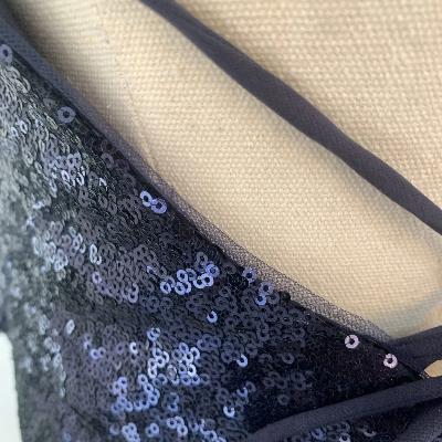 BARIANO Marianne Sequin Gown In Navy Size 14 thumbnail 3