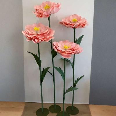 Marigold Large Freestanding Faux Flower - Pink thumbnail 2