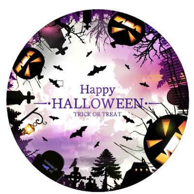 Happy Halloween Round Backdrop package thumbnail 1