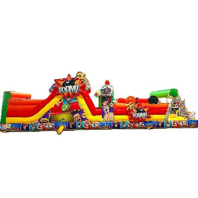 15m Chaos Inflatable Obstacle Course thumbnail 3