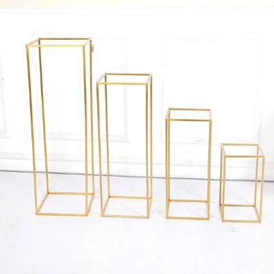 Gold Flower Stand / Flower Plinth