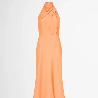 Sheike Jasmine Midi Dress - Apricot Size 8 thumbnail 3