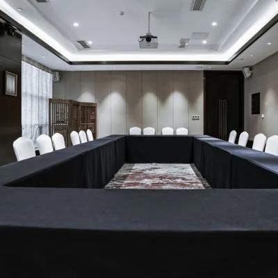 Tablecloth 6Ft (1.8m) Fitted Polyester Black thumbnail 2