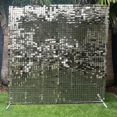 Shimmer Wall Backdrop Silver thumbnail 2