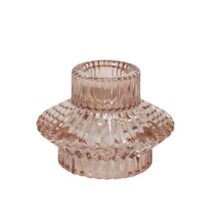 Vintage Champagne taper candle holder thumbnail 1