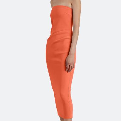 Bec & Bridge Karina Strapless Midi - Butter Yellow or Fire Red Sizes 6 and 8 thumbnail 2