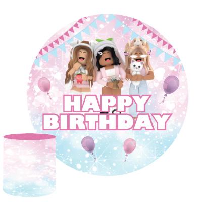 Roblox Girls Round Backdrop Package