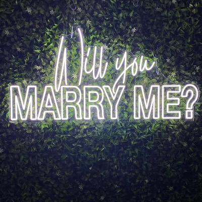Will You Marry Me neon sign