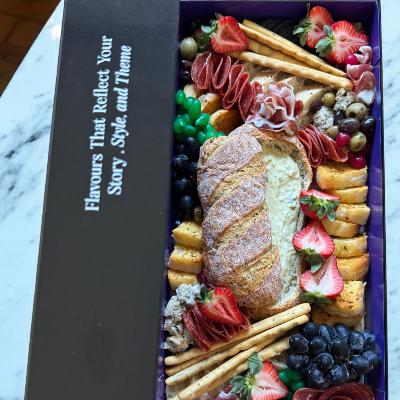 Italian Cheese & Cold Cuts Grazing Box –  Catering (halal Available) thumbnail 2