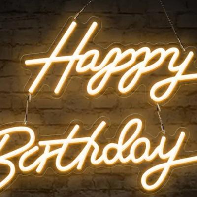 Happy Birthday neon sign