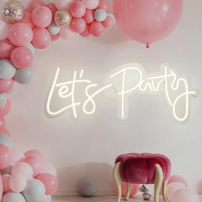 Let's Party neon sign