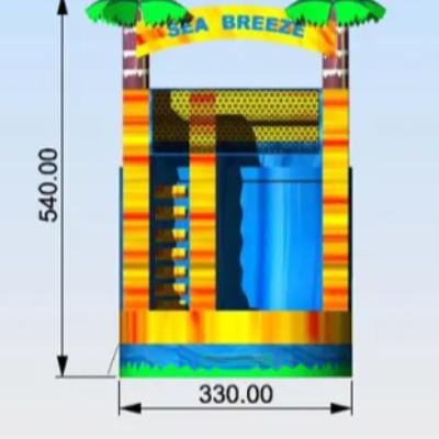 Sea Breeze Inflatable Waterslide thumbnail 2