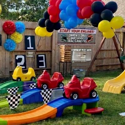 Kids RollerCoaster Race Party Hire - Full Weekend - DIY Package