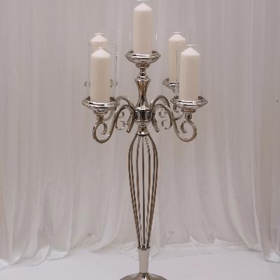 Caitlyn 5 Arm Candelabra - Silver thumbnail 1