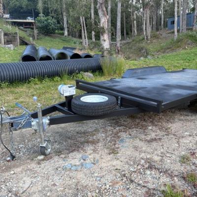 3t Tilting car trailer with ramps