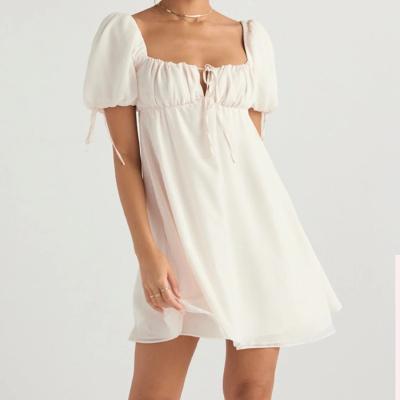 House of CB Princess Ivory Georgette Mini Dress - Size XS