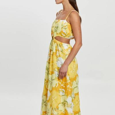 Faithfull the Brand El Rio Maxi Dress Loretta Floral Print Size 8 thumbnail 4