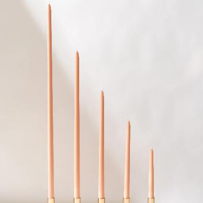 Peach Nectar Taper Candles thumbnail 1