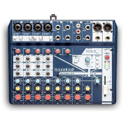 Soundcraft Notepad 12FX Mixer - 4 Mic, 4ST, FX
