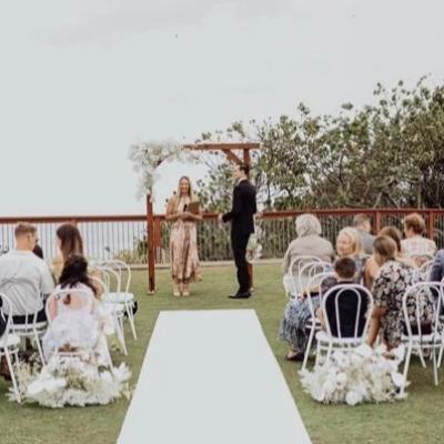 Faux Floral - Whites & Babies Breath Set (Arbour, Ground or Plinth arrangement) thumbnail 2