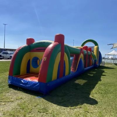20m Rainbow Inflatable Obstacle Course thumbnail 5