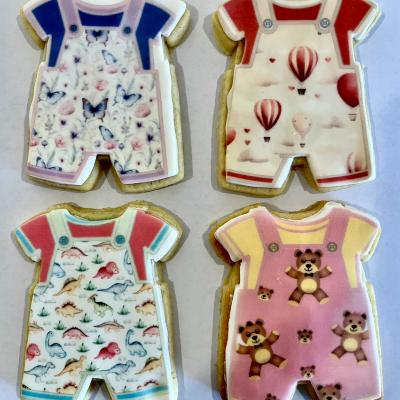 Baby Overalls Cookies