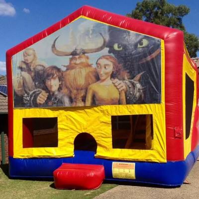 How to Train Your Dragon Medium Banner Jumping Castle