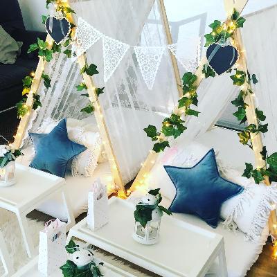 Teepee sleepover package x 9 (with setup)