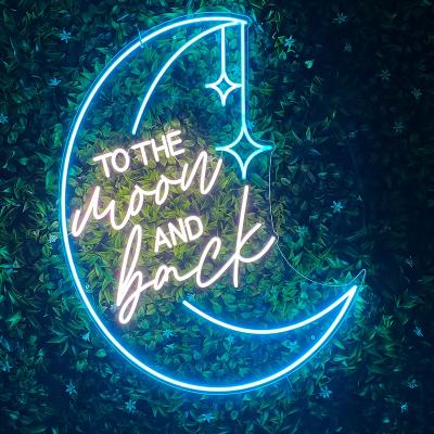 To the Moon and Back neon sign