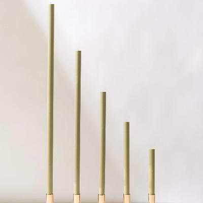 Olive Green Cathedral Candles thumbnail 1