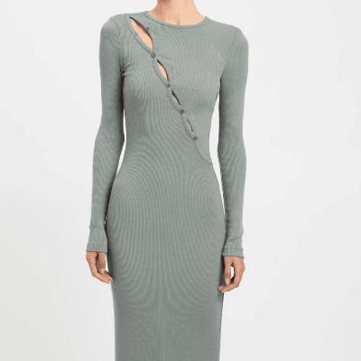 Kookai Emmett Merino Wool Dress in Black Sizes 8, 10 or Agave Green Size 8, 10 thumbnail 2